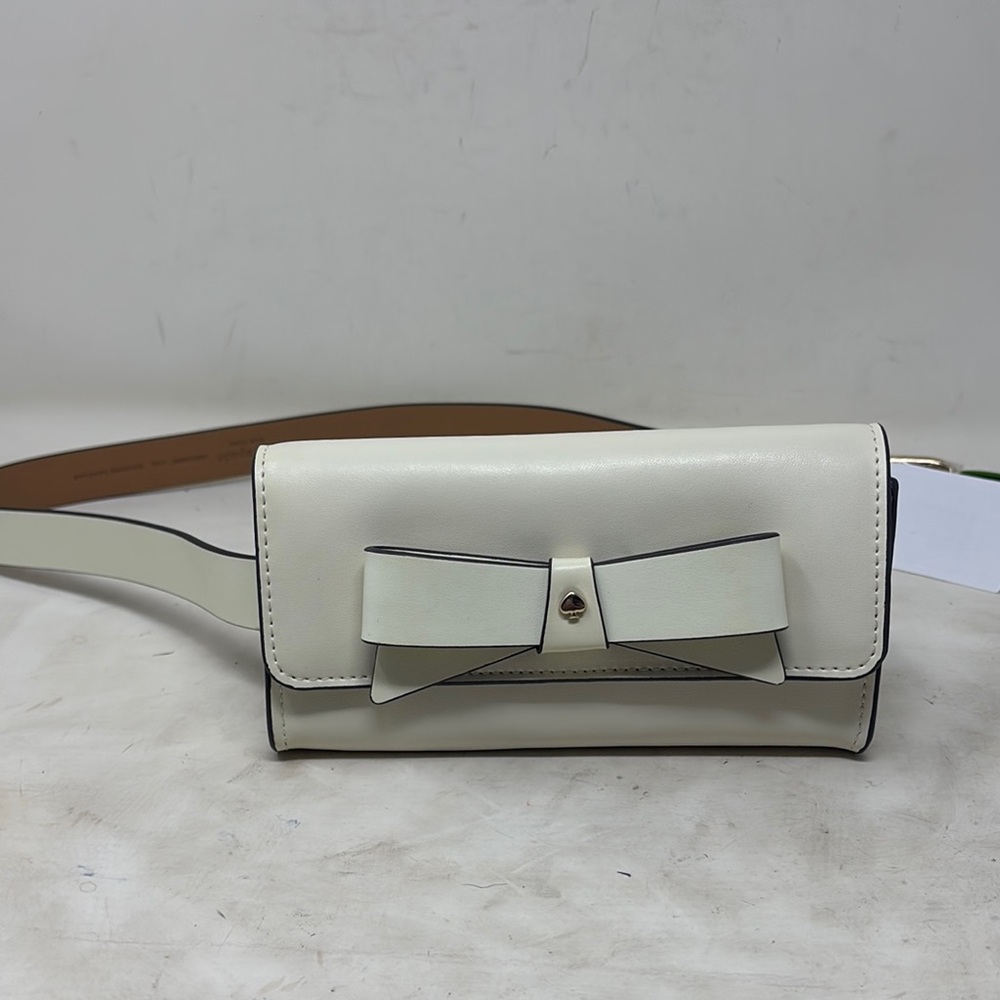 Kate Spade Cream Crossbody Bag with Bow Detail L/XL